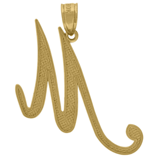 10K Cursive Initial "M"