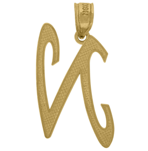 10K Cursive Initial "N"