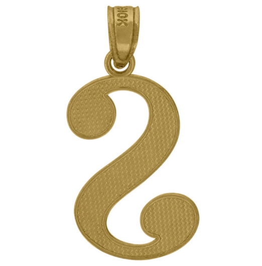 10K Cursive Initial "S"