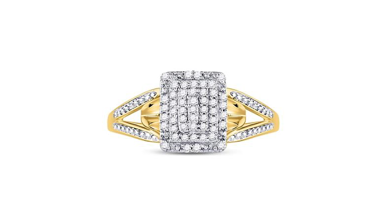 10K 1/3 Cttw Diamond Fashion Ring