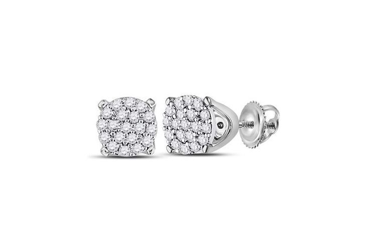 10K High Prong Diamond Studs