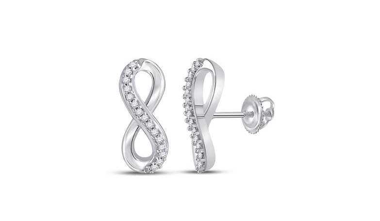 10K Infinity Earrings