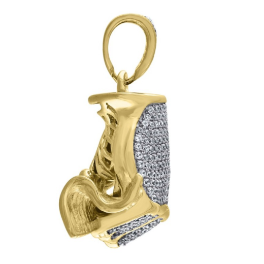 Sterling Silver Two Tone Yellow Bill Money Hand Charm