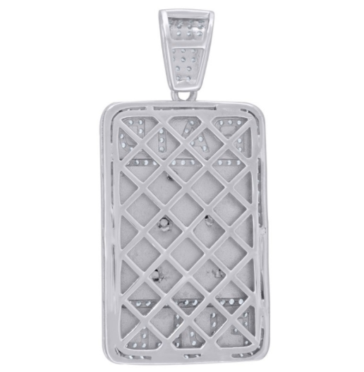 Sterling Silver White Sapphire Paid In Full Money Bag Charm