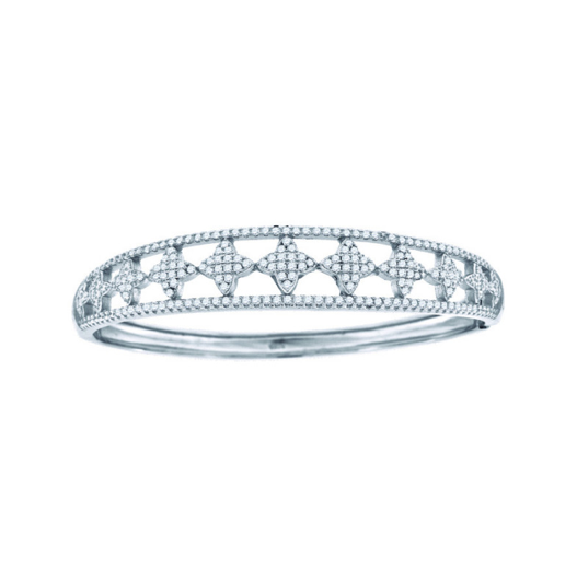 Sterling Silver Motif Bangle