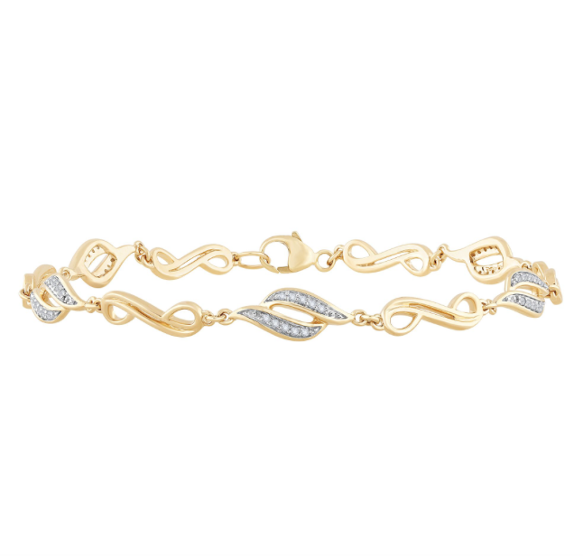 10K Ladies Diamond Bracelet