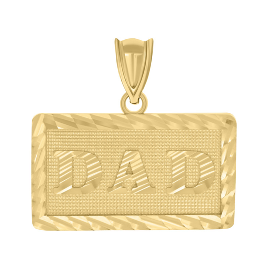 10K Yellow Gold Dad Charm