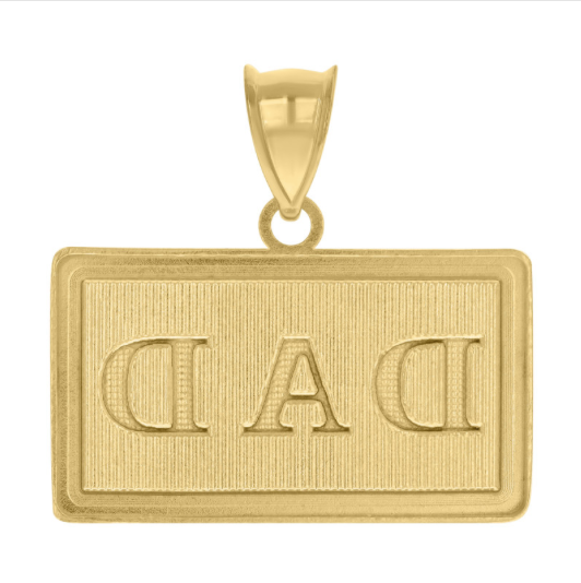 10K Yellow Gold Dad Charm