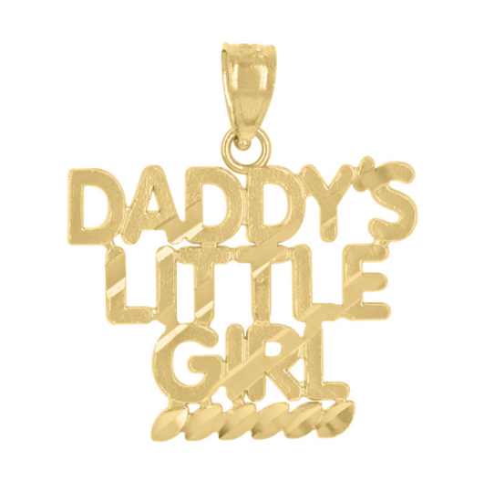 10k Yellow Gold Daddys Little Girl Charm