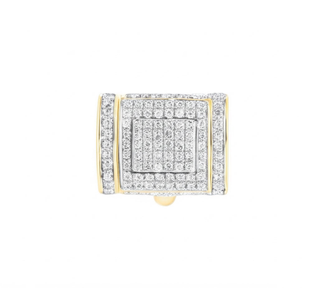 1/3 CTW diamond lock box for a chain with 8mm Cuban link design