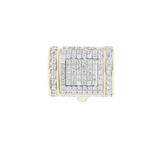 1/3 CTW diamond lock box for a chain with 8mm Cuban link design