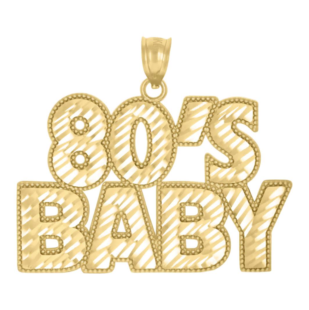 10K 80s Baby Charm