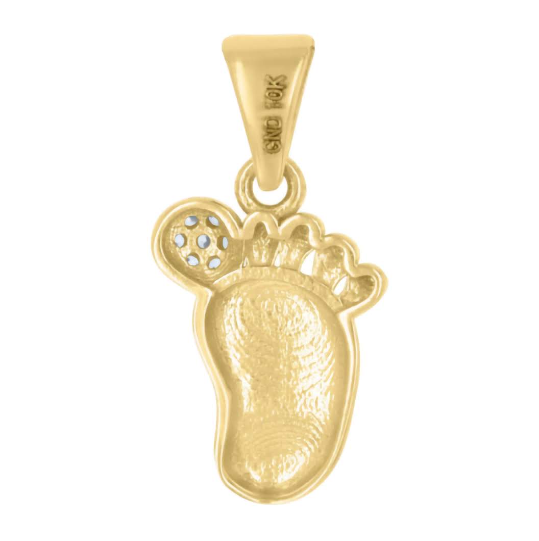10K Baby Foot Fashion Charm