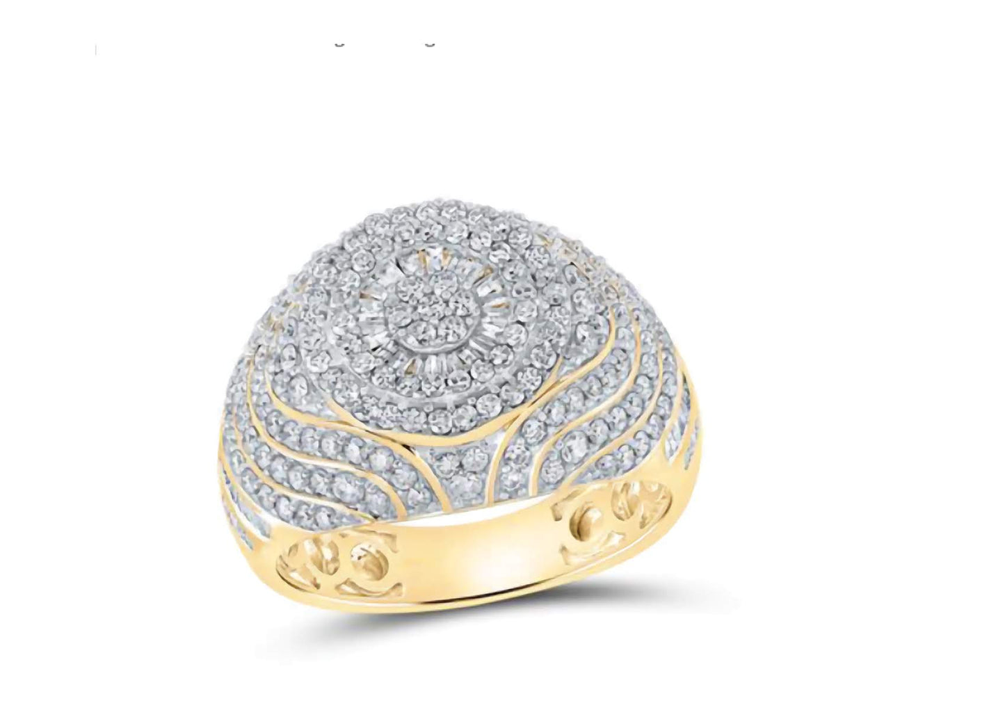 10K Baguette Diamond Ring