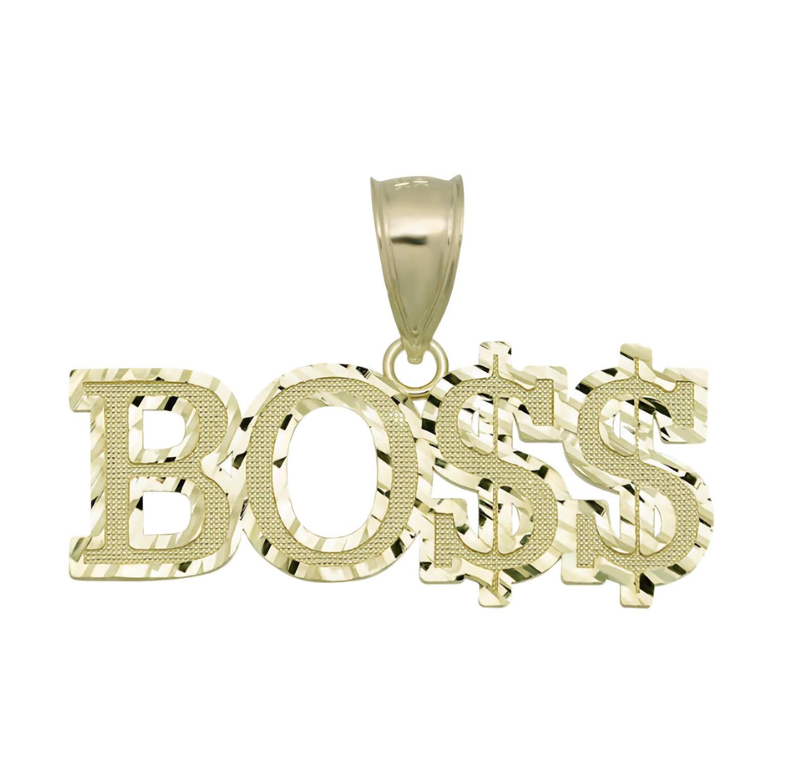 10k Gold Pendant Boss Charm 