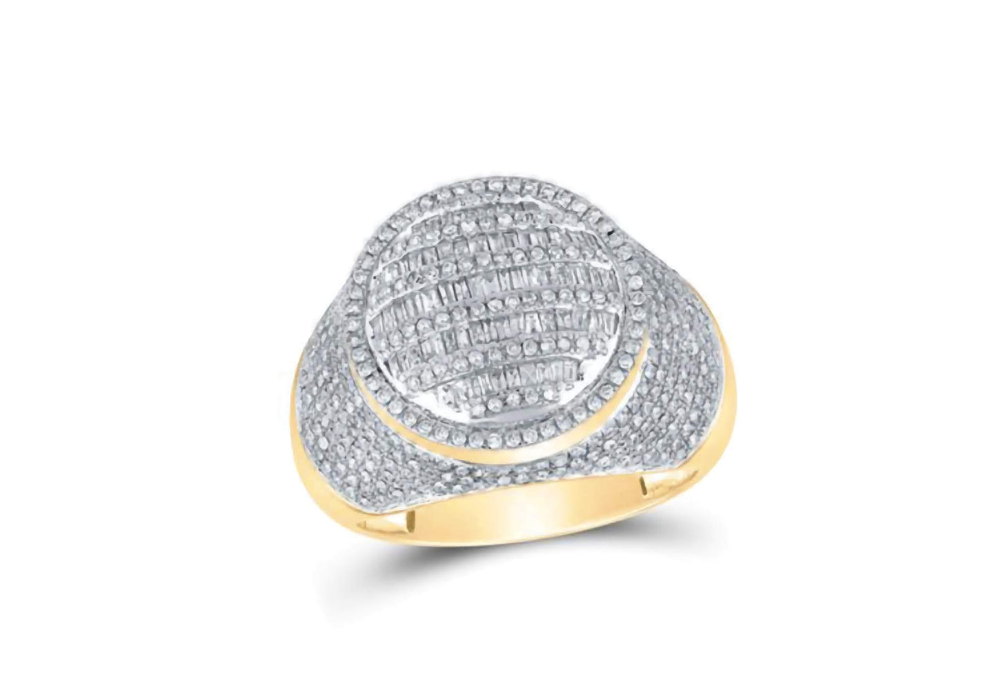 10K Circle Diamond Ring