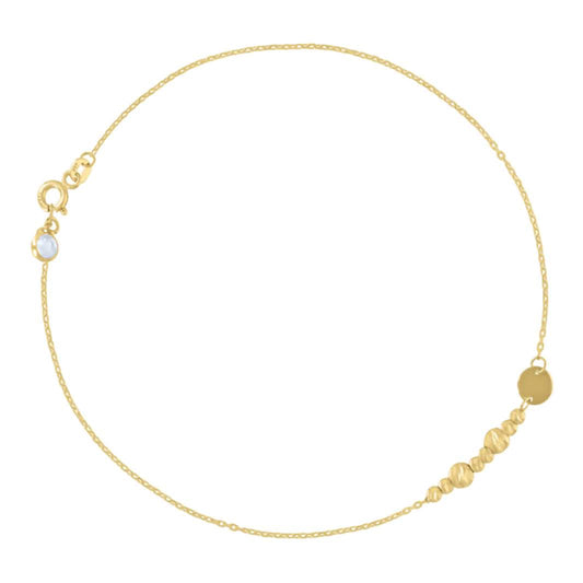 10K Yellow Gold Anklet