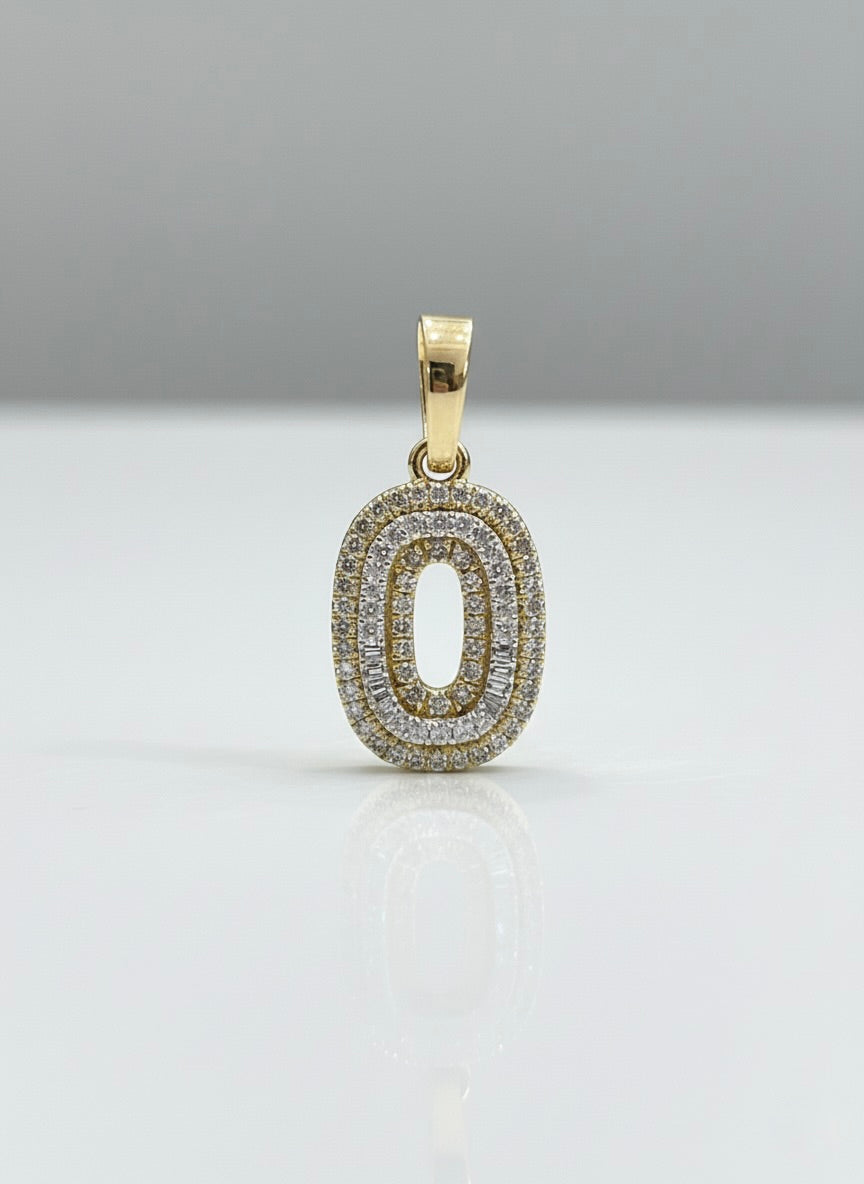 Diamond Gold Initial O