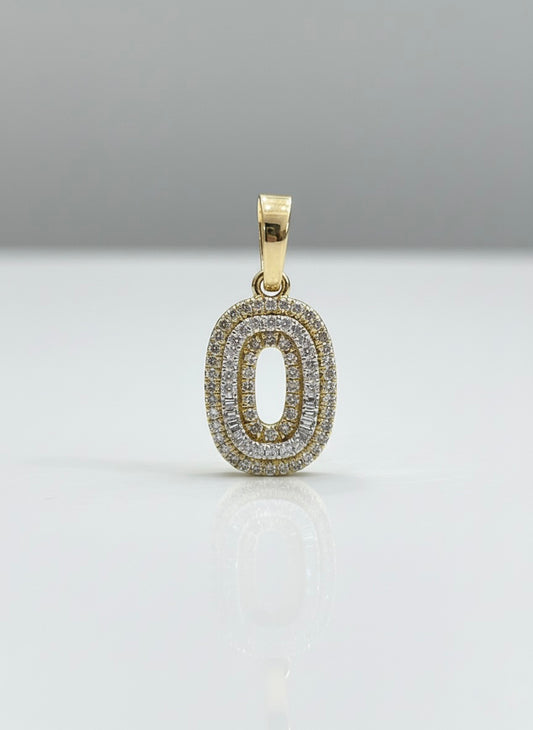 Diamond Gold Initial O