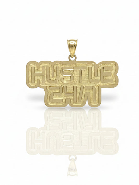 10k yellow gold hustle 24 7 charm for men
