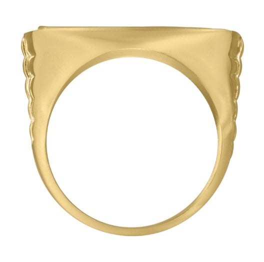 10k Yellow Gold Men's Last Supper Ring | Religious Icon Ring for Men