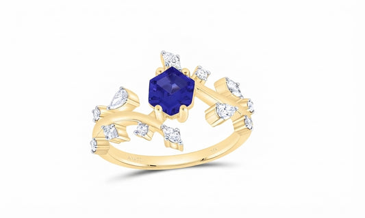 6.5 × 5.6 mm Hexagon-Cut Natural Tanzanite