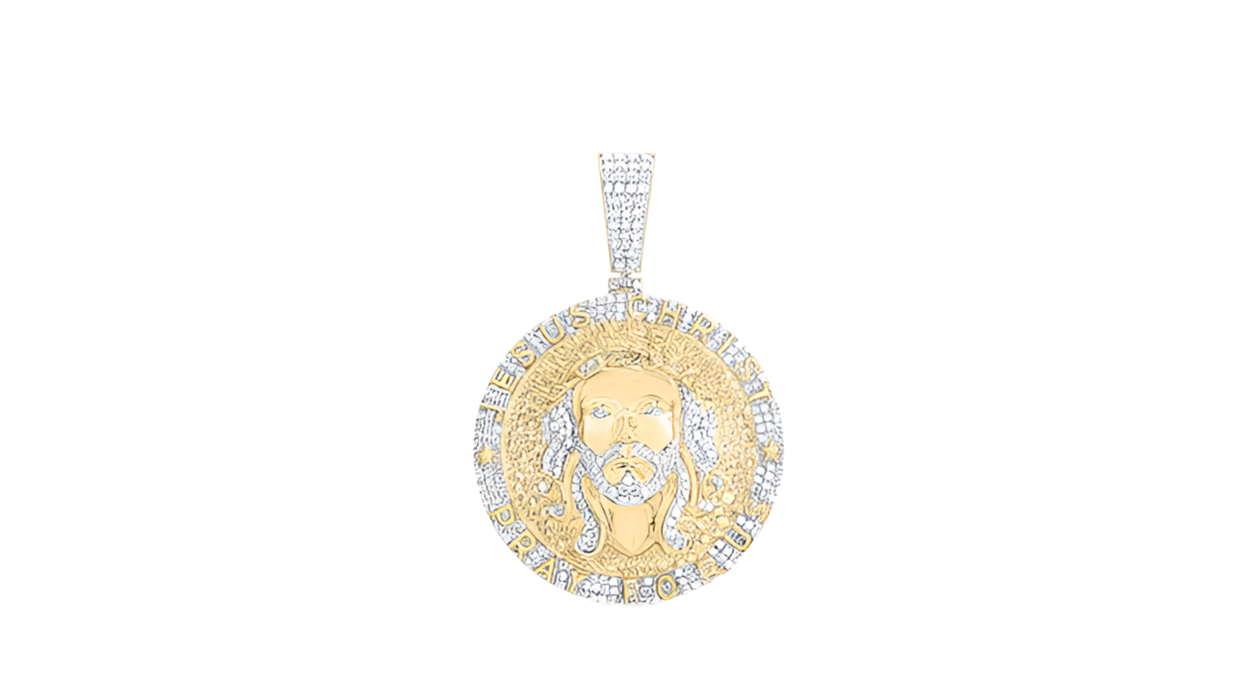 10K Jesus Christ Diamond Charm