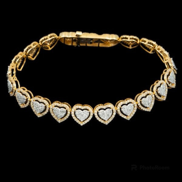 10k Heart Diamond Necklace