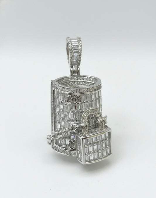 Sterling Silver Moissanite Pendant