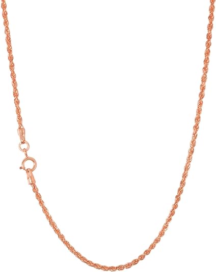 10K Rose Gold Rope Chain 1.2mm