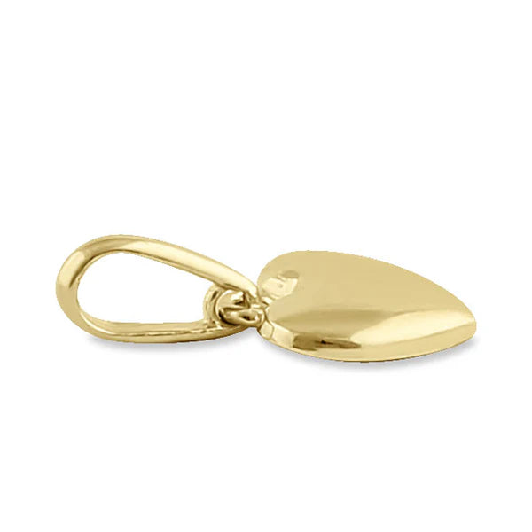 10k Yellow Gold Bubble Heart Earrings & Charm