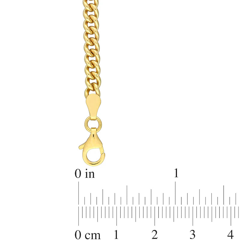 Sterling Silver Gold Rhodium 4.5MM Link Chain