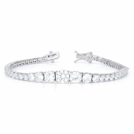 Diamond bracelet on a white background