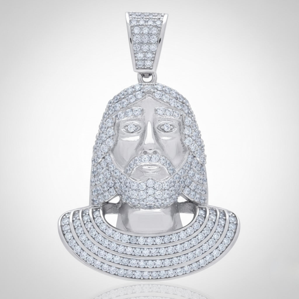 925 sterling silver Jesus charm pendant religious jewelry