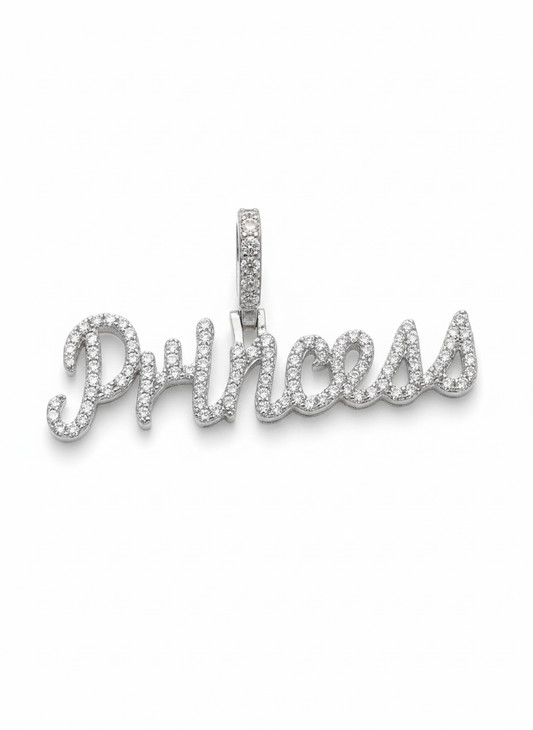 Moissanite Princess Pendant