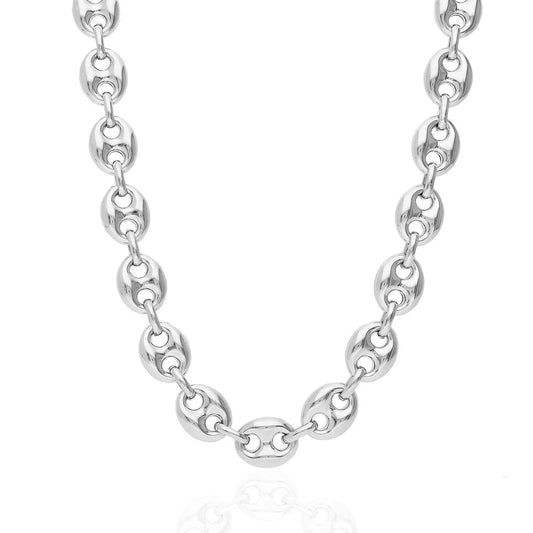 Sterling Silver 8mm Gucci Puff Mariner Chain