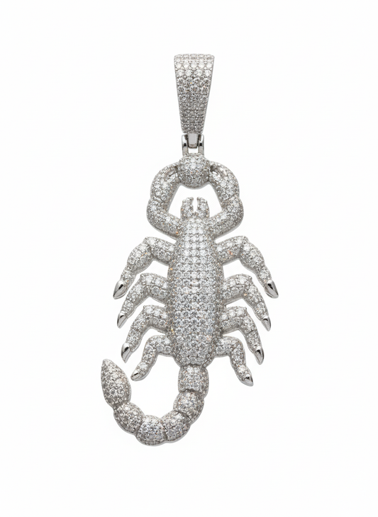 Moissanite Scorpion Pendant
