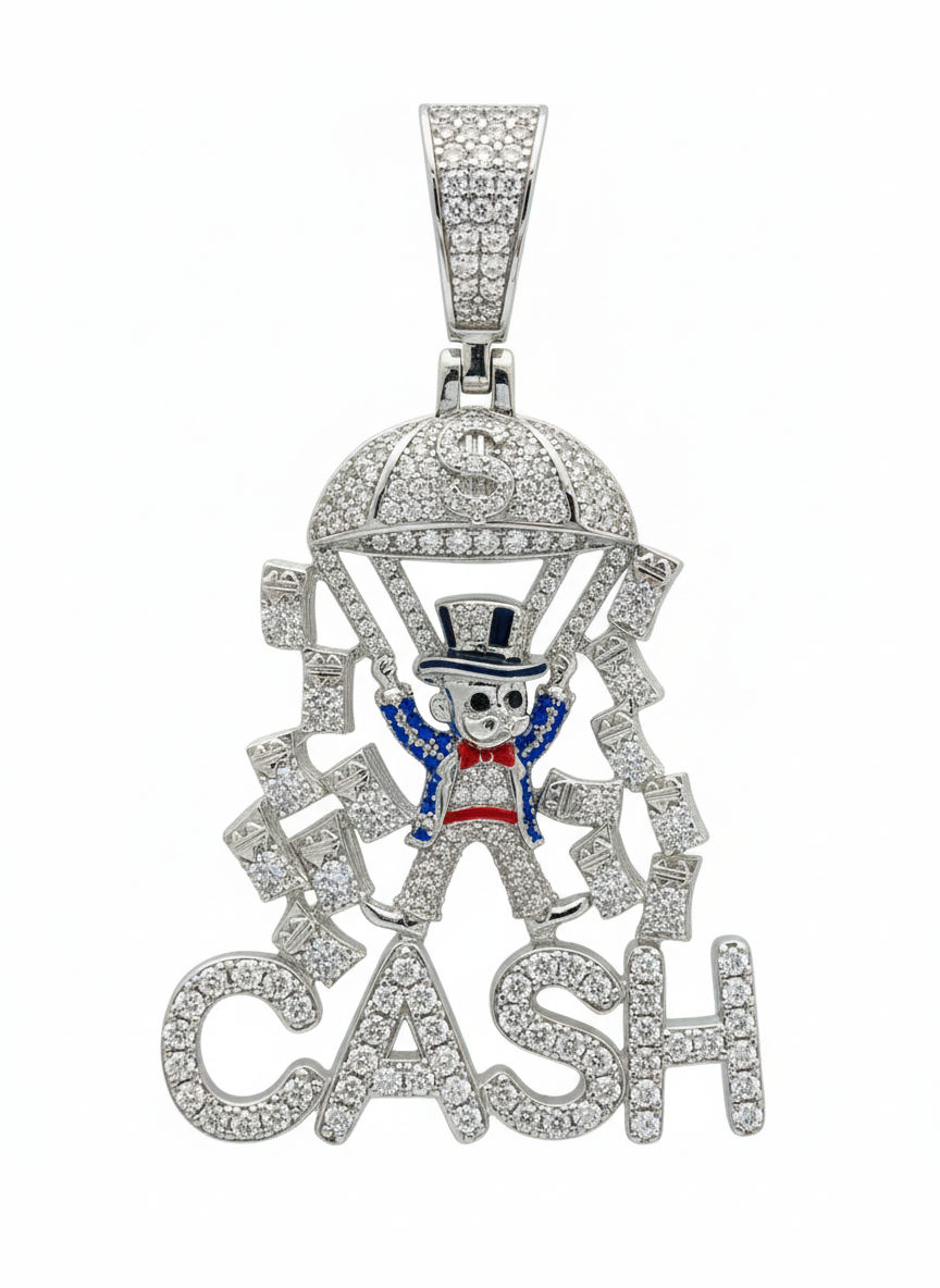 Moissanite “CASH” Pendant
