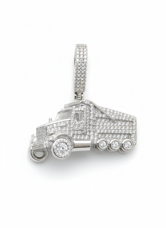 Moissanite Trucker Pendant