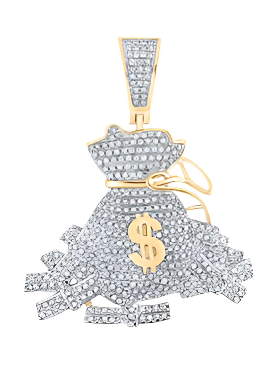 10K Money Bag Pendant