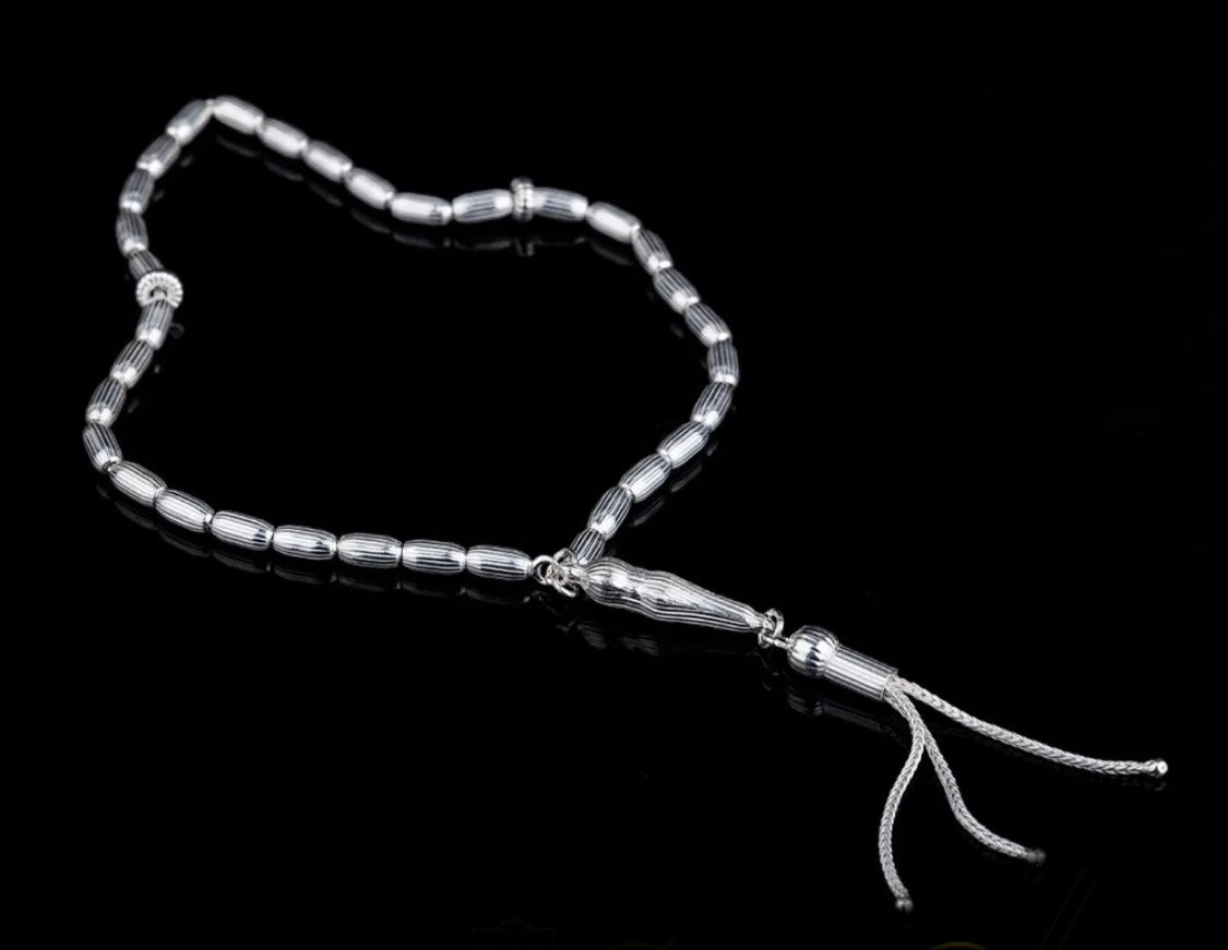 Sterling Silver 925 Designed Tasbih