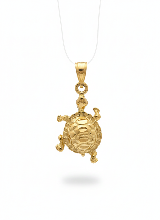 10k Turtle Pendant
