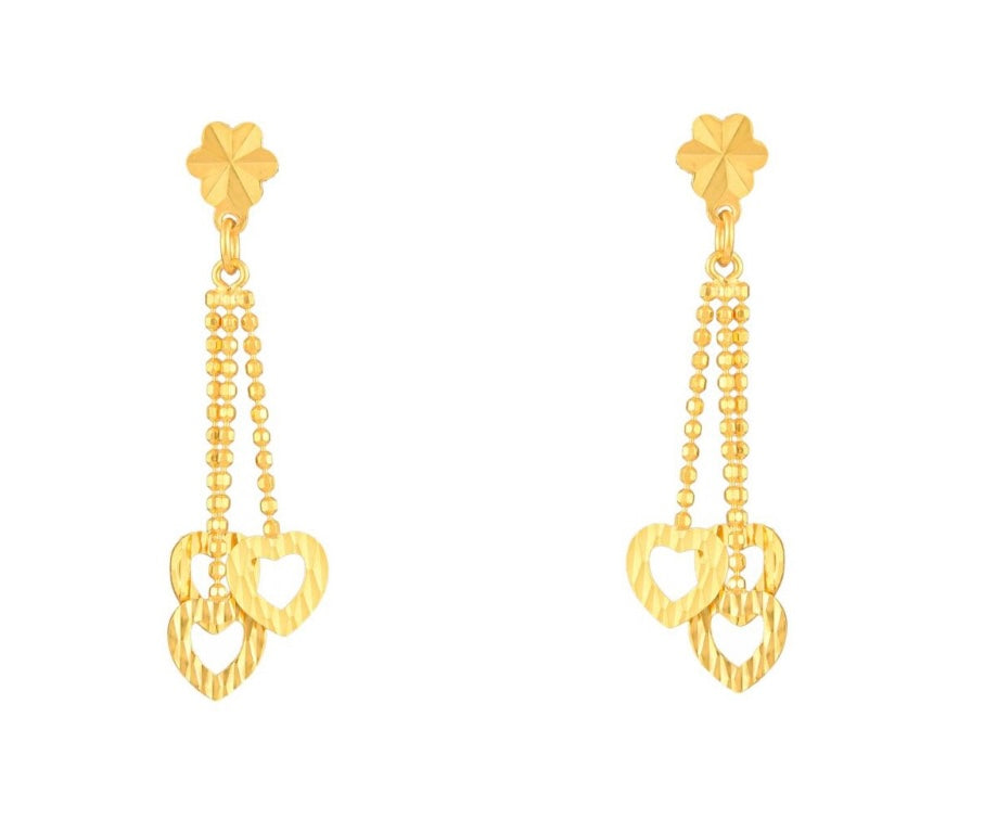 22K Elegant Necklace Earrings Set