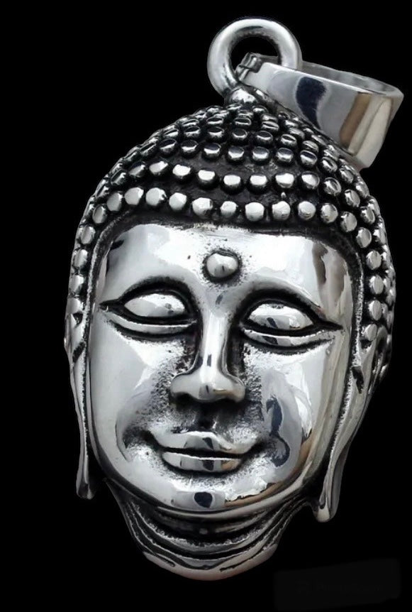 Stainless Steel Smiling Buddha Face