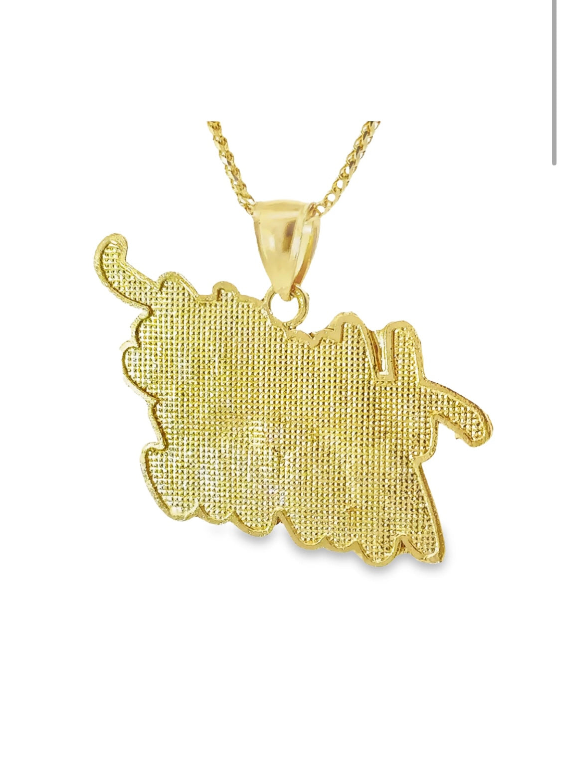 10K Yellow Gold Hustle Hard Charm