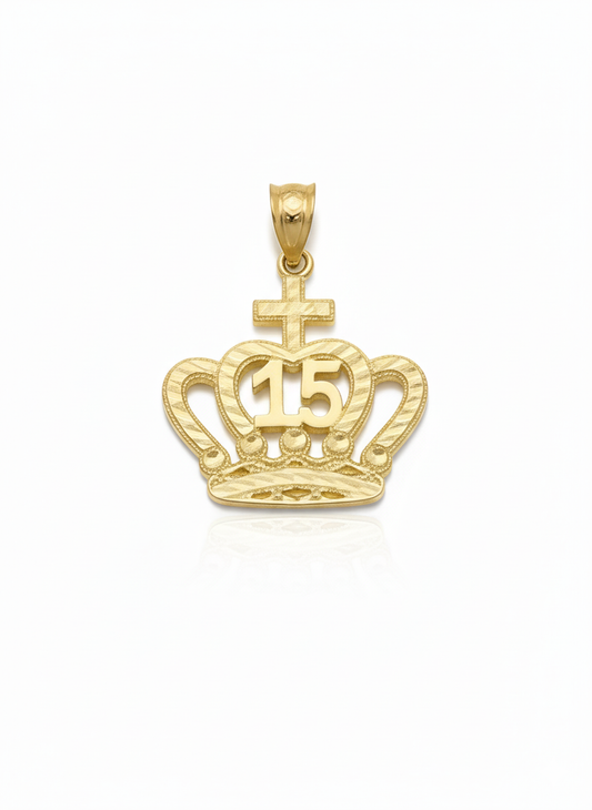 10k Quinceañera Crown Charm