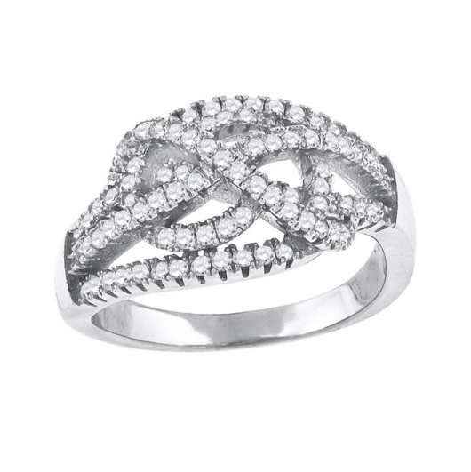 Sterling Silver Knotted Ring