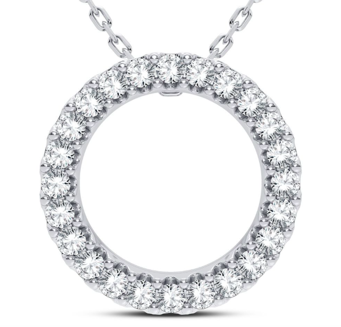14K Circle of Life Diamond Pendant