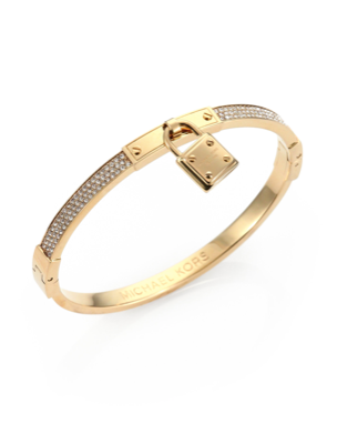 Stainless Steel Gold Tone Micheal Kors Bangle