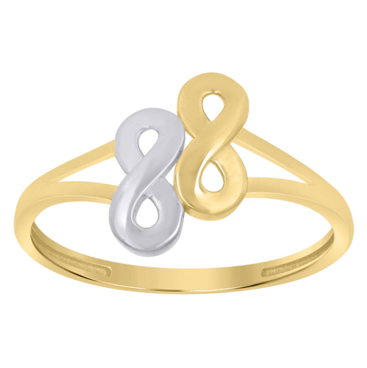 10K Infinity Symbol Ring